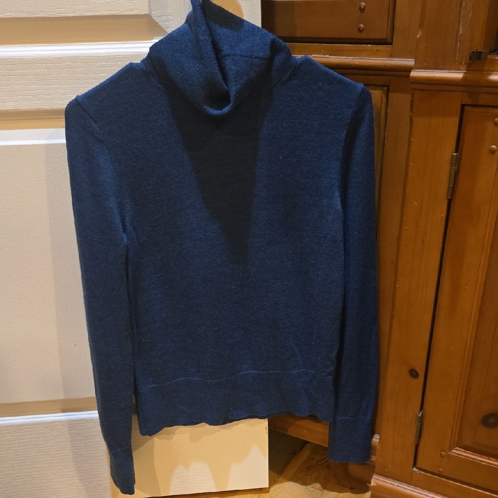 GAP Women's Deep Blue Cowl Neck Sweater